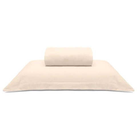 Jogo de Cama Buettner Solteiro King Malha Liso 2 Peças Image Perola