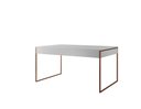 Ver imagem 2 de Mesa Industrial Filadélfia 120x75 Ferro Cobre Tampo Branco