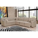 Ver imagem 3 de Sofá Magno 2.57x3.77m de Canto, Retrátil e Reclinável - Bege