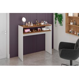 Mesa De Manicure Expositor De Esmaltes Com Prateleira Multifuncional Aparador Salão de Beleza Mark - 4