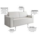 Ver imagem 5 de Sofá à Vácuo 3 Lugares Linha Luma Magic