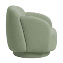 Ver imagem 6 de Kit 2 Poltronas Decorativa Avany Giratória Bouclé Verde Claro - Nexta Casa
