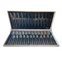 Ver imagem 1 de Faqueiro de Inox Preto Jogo de Talheres - 48 Peças