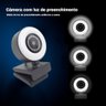 Webcam Usb Full Hd 1080p - com Microfone e Luz Led - 4