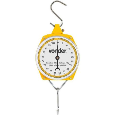 Balança Suspensa Tipo Relógio 100kg - Vonder