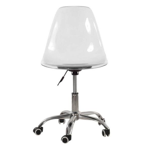 Cadeira com Rodízios Eames Office - Escritório - Incolor PROLAR - 3