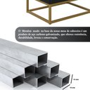 Ver mais imagens de Mesa de Cabeceira Industrial Pé de Aço 1 Gaveta Corrediça Telescópica 1 Nicho - Preto/pé Dourado