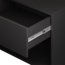 Ver imagem 4 de Mesa de Cabeceira Industrial Pé de Aço 1 Gaveta Corrediça Telescópica 1 Nicho - Preto/pé Dourado