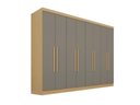 Ver imagem 2 de Guarda-Roupa Casal 8 Portas 241cm Multimóveis Madeirado/Cinza