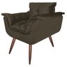 Poltrona Decorativa Opala Suede Capuccino para Recepção e Amamentação - J&R Decor - 2