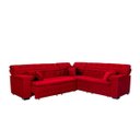 Ver imagem 4 de Sofá Magno 2.37x2.37m de Canto, Retrátil e Reclinável - Vermelho
