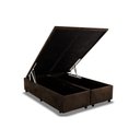 Ver imagem 1 de Cama Box Baú King Universal Suede Brown (193x203x35) - Costa Rica