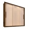 Guarda Roupa 3 Portas 4 Gavetas Panamá Sallêto Cor:cinamomo - 9
