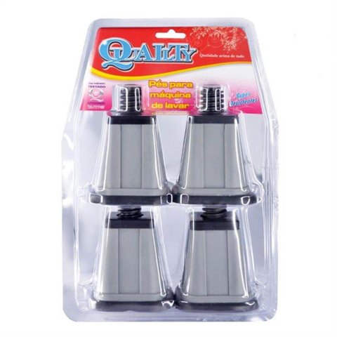 Pés para Máquina de Lavar Roupa Grafite - 10105 - QUALITY