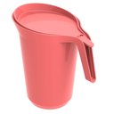 Ver imagem 1 de Jarra de Plástico com Tampa 2l Crippa Água Suco Bebidas Rosa Goiaba