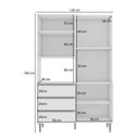 Ver imagem 2 de Armário para Cozinha Kit Livia 120 Cm Branco Brilho - Ajl