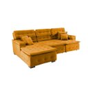Ver imagem 5 de Sofá Orlando 2.80x2.10m com Chaise, Retrátil e Reclinável - Terra