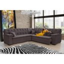 Ver imagem 1 de Sofá Magno 2.57x2.57m de Canto, Retrátil e Reclinável - Marrom