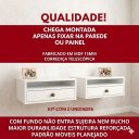 Ver imagem 5 de Kit 2 Mesas de Cabeceira Suspensas 30cm com Nicho e Gaveta MDF 15mm Branco Já Montadas