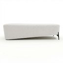 Ver imagem 6 de Puff Recamier Decorativo Orgânico Lavie 140cm Premium Bouclê Off White - Desk Design