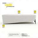 Ver imagem 4 de Puff Recamier Decorativo Orgânico Lavie 140cm Premium Bouclê Off White - Desk Design