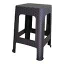 Ver imagem 5 de Banqueta Rattan Preto Trama Resistente Áreas Cozinha Jardim