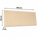 Ver imagem 2 de Cabeceira Painel Casal King de Cama Box Estofada Lua 195 Cm Veludo