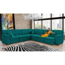 Ver imagem 1 de Sofá Magno 3.32x3.97m de Canto, Retrátil e Reclinável - Verde