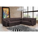 Ver imagem 3 de Sofá Magno 3.32x2.37m de Canto, Retrátil e Reclinável - Marrom