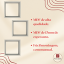 Ver imagem 5 de Kit com 3 Nichos Decoração para Quarto Branco 30x30x12cm