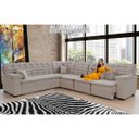 Ver imagem 1 de Sofá Magno 2.37x3.77m de Canto, Retrátil e Reclinável - Avelã