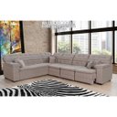 Ver imagem 3 de Sofá Magno 2.37x3.77m de Canto, Retrátil e Reclinável - Avelã