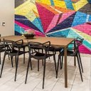 Ver imagem 3 de Kit 4 Cadeiras Polipropileno Allegra La Mobilia: Design para Sala de Jantar e Varanda