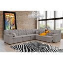 Ver imagem 1 de Sofá Magno 3.77x2.37m de Canto, Retrátil e Reclinável - Avelã