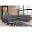 Ver imagem 3 de Sofá Magno 3.97x2.37m de Canto, Retrátil e Reclinável - Chumbo