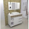Gabinete / Armário Banheiro Fit Supreme 97 cm - Carvalho - 1