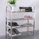Ver imagem 2 de Sapateira Prateleira Inox 4 Andares Sapato Calçado Tenis Estante Casa Corredor Recepçao Entrada Orga