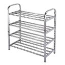 Ver imagem 1 de Sapateira Prateleira Inox 4 Andares Sapato Calçado Tenis Estante Casa Corredor Recepçao Entrada Orga