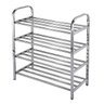 Sapateira Prateleira Inox 4 Andares Sapato Calçado Tenis Estante Casa Corredor Recepçao Entrada Orga - 1