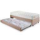 Ver imagem 1 de Bicama Box Solteiro Linho 88x188x28 Cm com Colchão Ecoline D33 Espuma Ecoflex