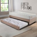 Ver imagem 3 de Bicama Box Solteiro Linho 88x188x28 Cm com Colchão Ecoline D33 Espuma Ecoflex