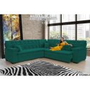 Ver imagem 1 de Sofá Magno 2.57x2.37m de Canto, Retrátil e Reclinável - Verde