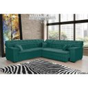 Ver imagem 3 de Sofá Magno 2.57x2.37m de Canto, Retrátil e Reclinável - Verde