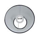 Ver imagem 3 de Cúpula Abajur Luminária Cônica 30x15x40cm de Tecido Algodão Soquete Nacional Cor Preto Ref 28