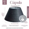Cúpula Abajur Luminária Cônica 30x15x40cm de Tecido Algodão Soquete Nacional Ref 28 - 2