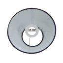 Ver imagem 3 de Cúpula Abajur Luminária Cônica 30x15x40cm de Tecido Algodão Soquete Nacional Ref 28