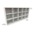 Ver imagem 1 de Balcão Armário Colmeia Horizontal 100%mdf Estante Prateleira