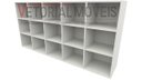 Ver imagem 2 de Balcão Armário Colmeia Horizontal 100%mdf Estante Prateleira