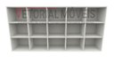 Ver imagem 3 de Balcão Armário Colmeia Horizontal 100%mdf Estante Prateleira