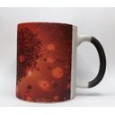 Ver imagem 3 de CANECA DE CERÂMICA RESINADA MÁGICA COM GLITTER PRETA (CORAÇÃO)